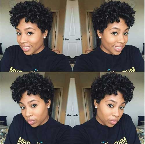 Short Natural Haircuts for Black Women-11