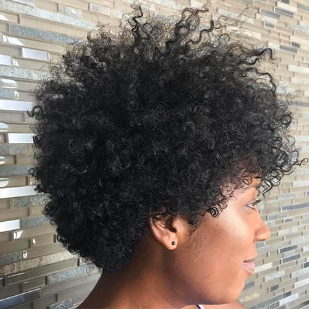 Natural Hairtyle, Natural Curly Afro Women