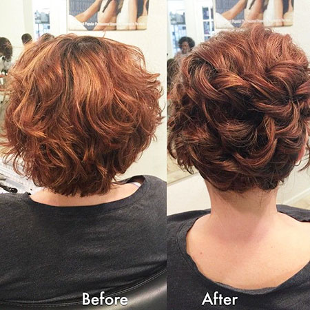 Wavy Updo Hairtyle, Curly Short Updos Updo