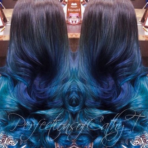 20 Captivating Blue Ombre Hair You Can't Miss