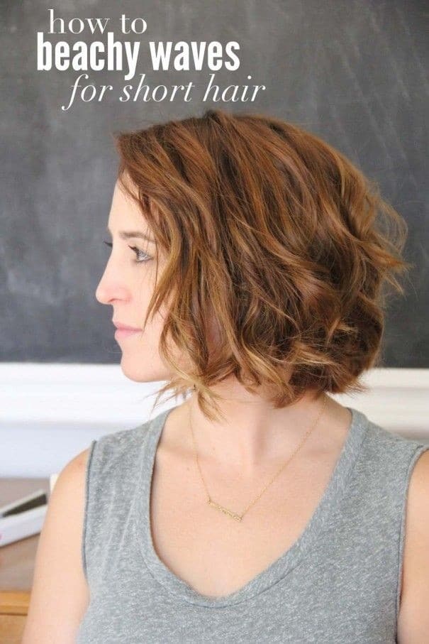 Beach Waves for Short Hair - Women Short Haircuts Ideas