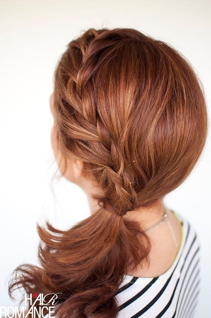 Braided Side Ponytail for Medium Hair - Women Hairstyles 2015