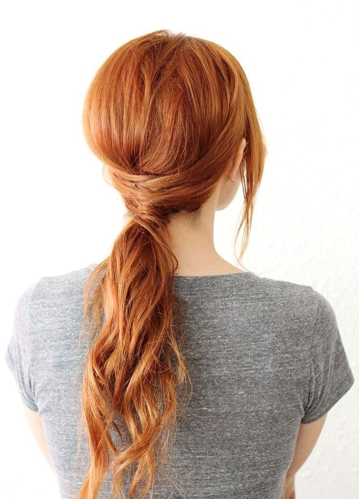 Easy, Low Ponytail Hairstyle: Long Hair Styles 2015