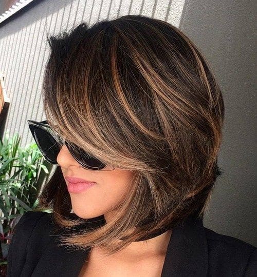 Shoulder Lenght Hairstyles for Women Thick Hiar - Balayage Hairstyle