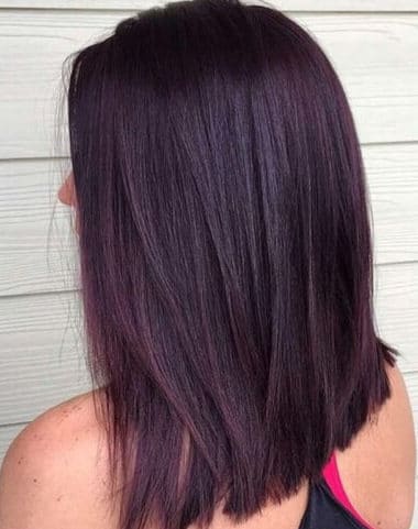 Black cherry purple hair color