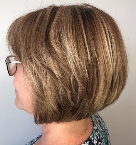 Fine hair short hairstyles for over 50 with glasses
