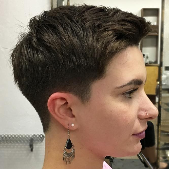 Masculine androgynous haircuts