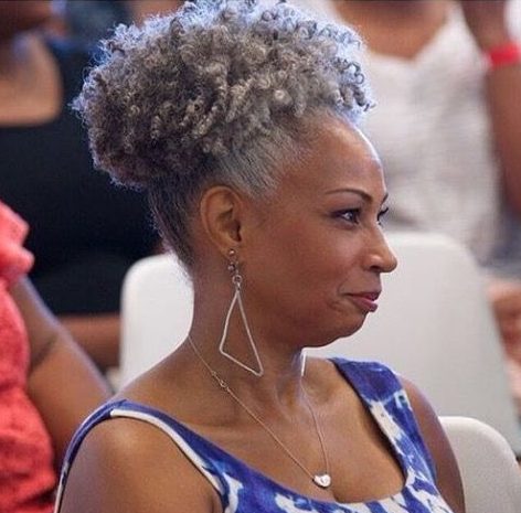 Natural updo hairstyles for older black woman