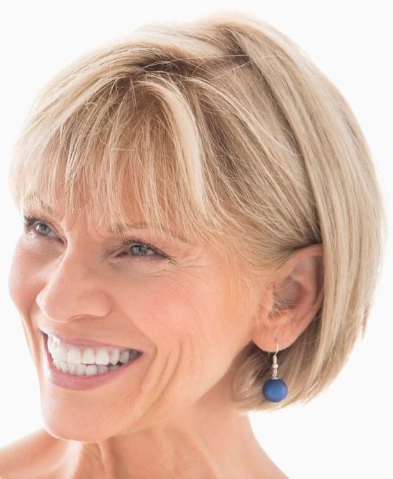 Older short hairstyles for fine hair over 60