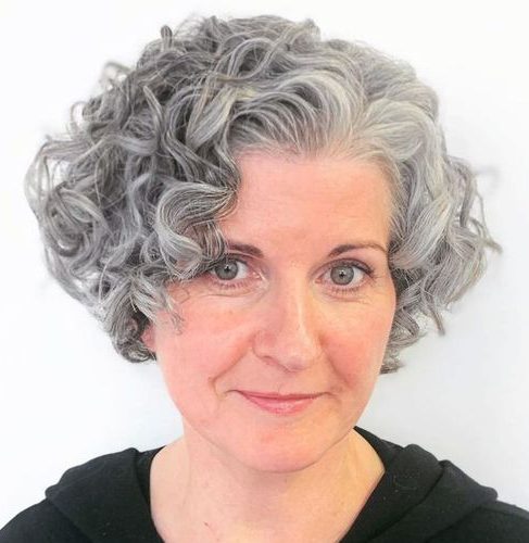 Short curly hairstyles over 60
