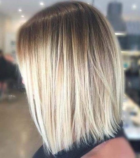 Shoulder length straight hairstyles