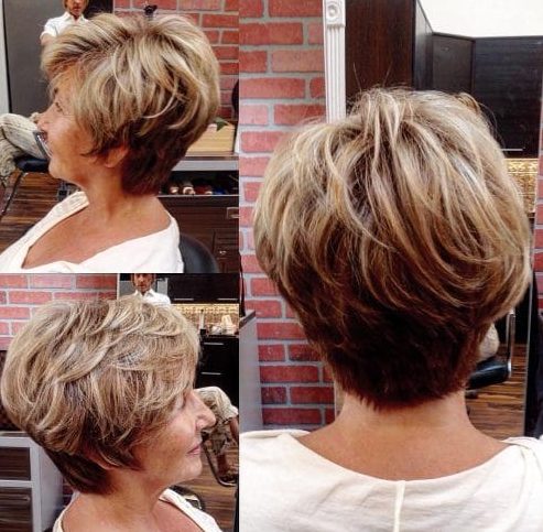 Thick hair short hairstyles for older women