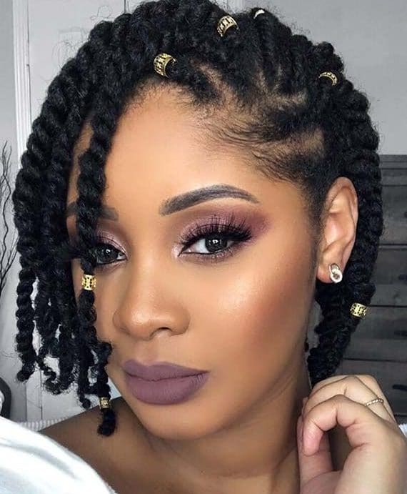 Twist natural hairstyles for black women