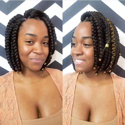 round face short natural haircuts for black females