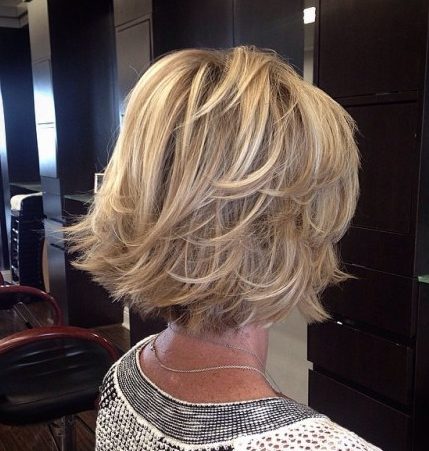 Layered bob bob hairstyles for over 60