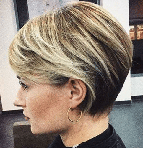Layered pixie haircuts for older women