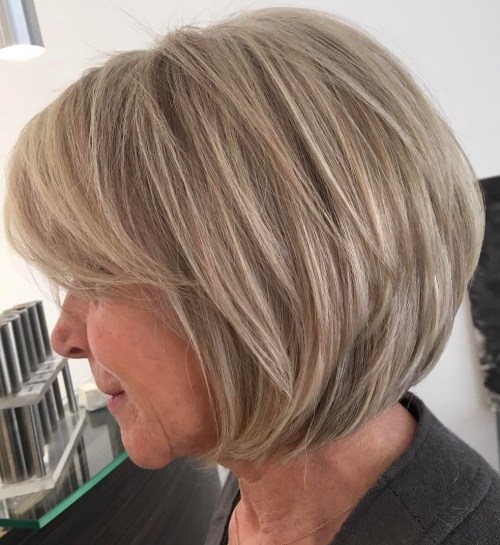 Medium hairstyles for fine hair over 60