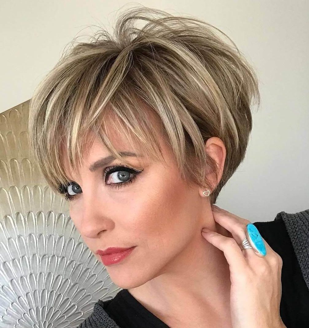 Thin hair short hairstyles for older women