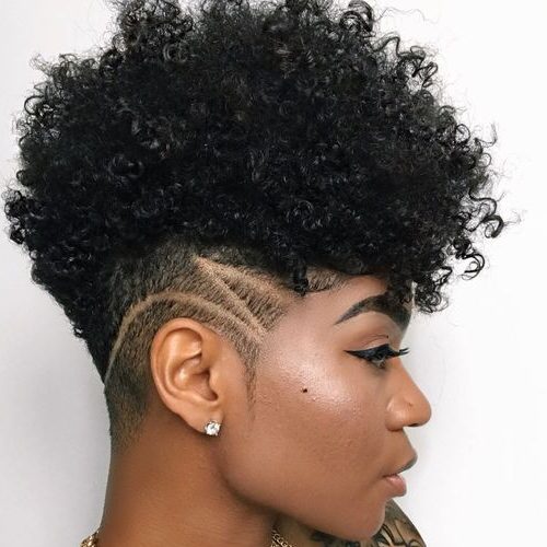 black short curly hairstyles