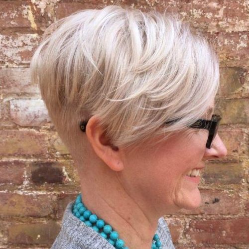 fine hair short hairstyles for over 70 with glasses
