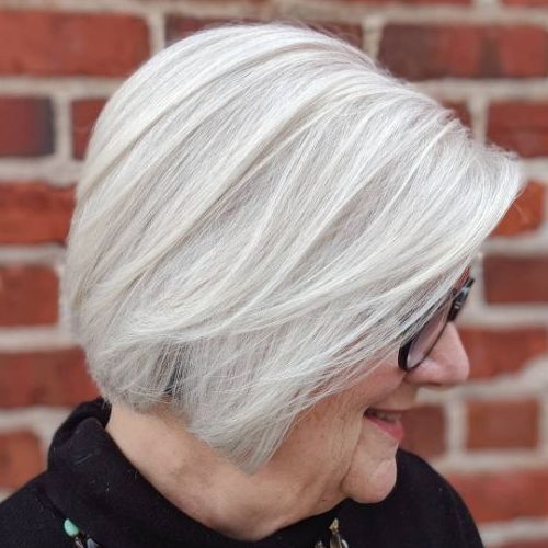 hairstyles for grey hair over 70