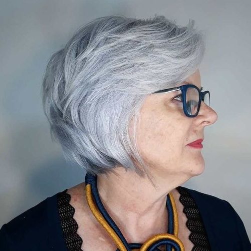 old woman hairstyles for over 60 grey hair
