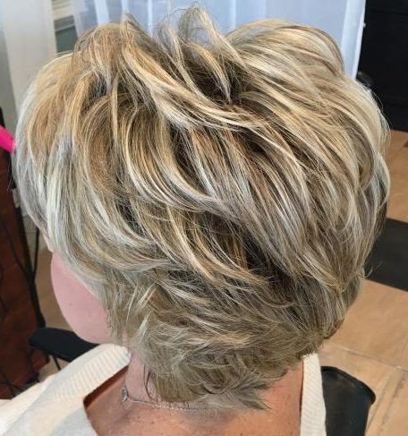 Layered haircuts for older women