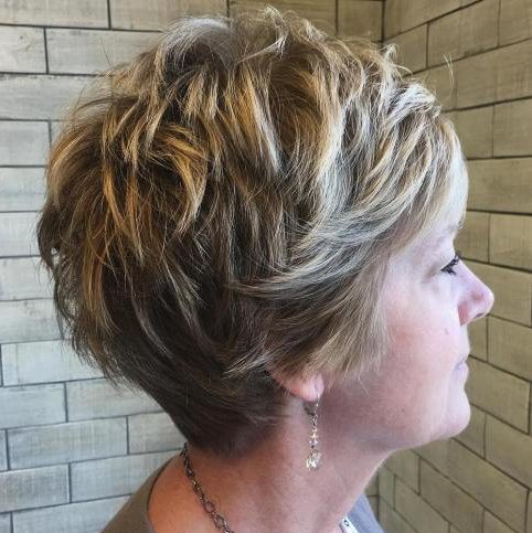 Low maintenance pixie haircuts for older women
