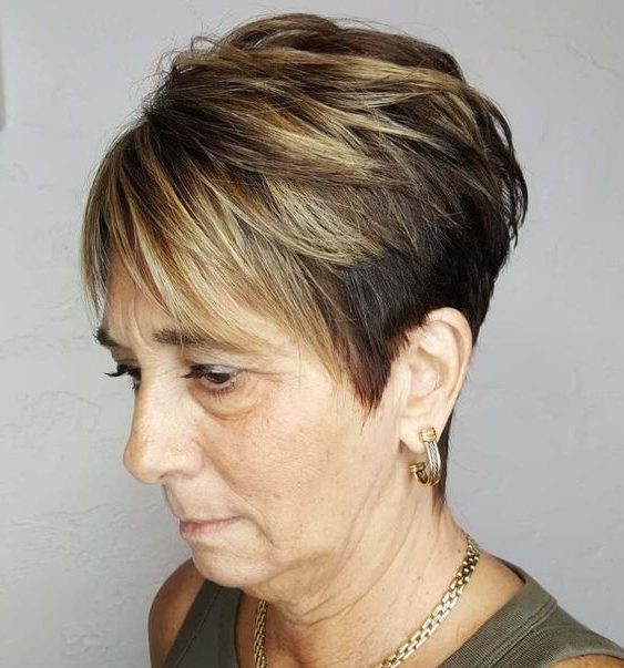 older short hairstyles for fine hair over 60