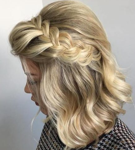 Down prom hairstyles for short hair