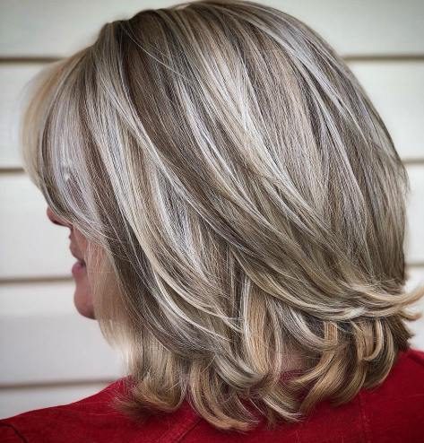 Layered hairstyles for women over 50