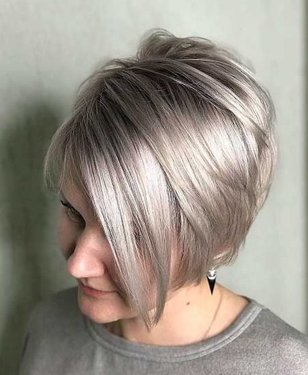 Short layered bob hairstyles for over 50