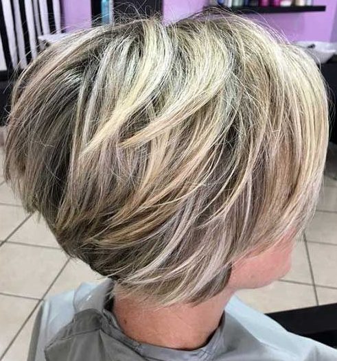Stacked bob hairstyles for over 50